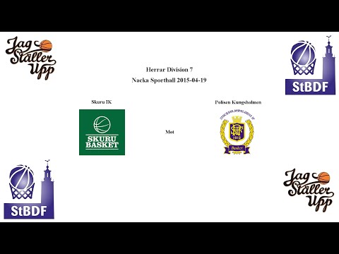 Skuru Basket (Herr C-lag) mot Polisen Basket - 2015-04-19