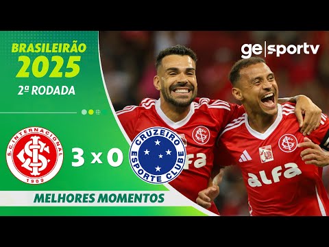 Gols e lances de Internacional x Cruzeiro