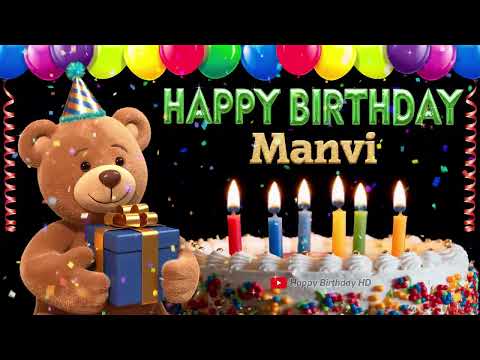 Manvi Happy birthday To You - Happy Birthday song name Manvi 🎁 🎂