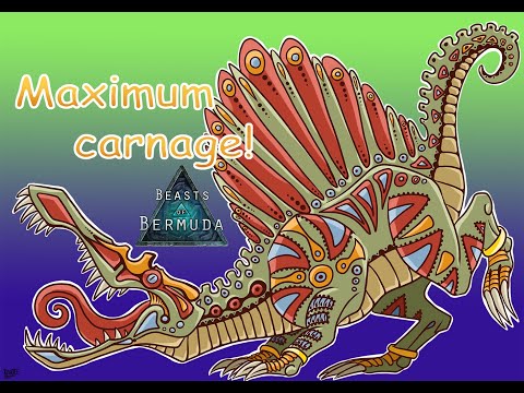 Beasts of Bermuda- Максимальная резня! Возможности мегараптора.