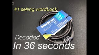 #1 selling Wordlock decoded in 36 seconds