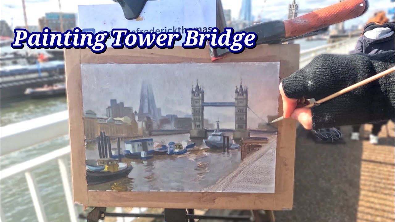 Painting Tower Bridge with the London Plein Air Painters