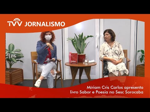 Míriam Cris Carlos apresenta livro Sabor e Poesia