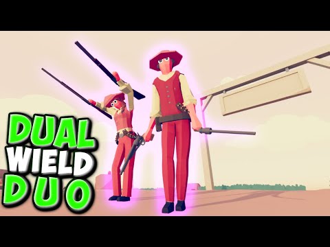 Dual Wield Duo! Deadeye & Quick Draw vs Units + POTG - TABS Mods Wild West Update