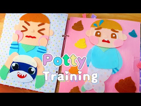 Potty Training Felt Book How to Potty Train #pottytraining #feltbook