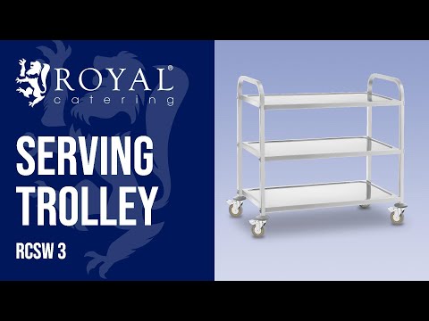 video - Factory second Serving Trolley - 3 shelves - up to 500 kg