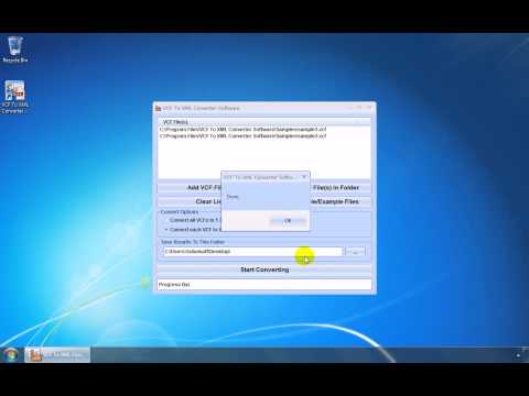 VCF To XML Converter Software