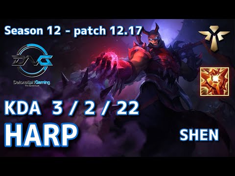 【KRサーバー/C1】DFM Harp シェン(Shen) VS ブリッツクランク(Blitzcrank) SUP - Patch12.17 KR Ranked【LoL】