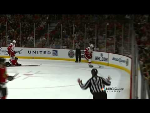 Marian Hossa dive in 2nd May 15 2013 Detroit Red Wings vs Chicago Blackhawks NHL Hockey