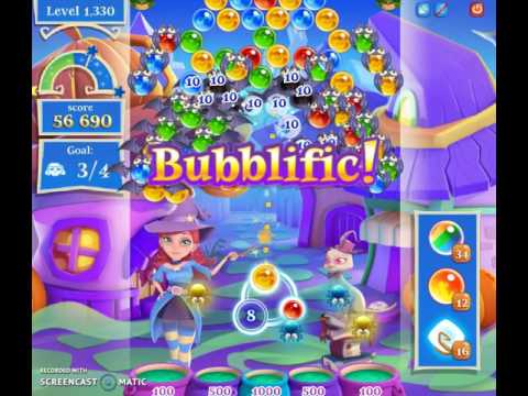 Bubble Witch Saga 2 Level 1330 with  no booster & 2 bubbles left
