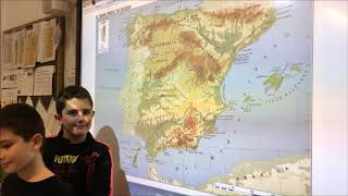 Mapa físico de España - CEIP JUAN XXIII Las Lumbreras, Monteagudo, Murcia.