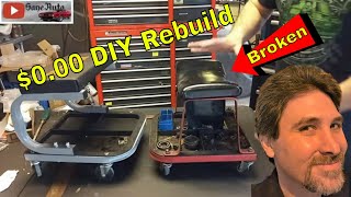 The Best Rolling Chair Repair & Upgrade, Cheap DIY roller stool to Premium mechanic Chair