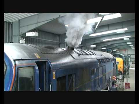 Baby Deltic engine start after revised coolant system installed