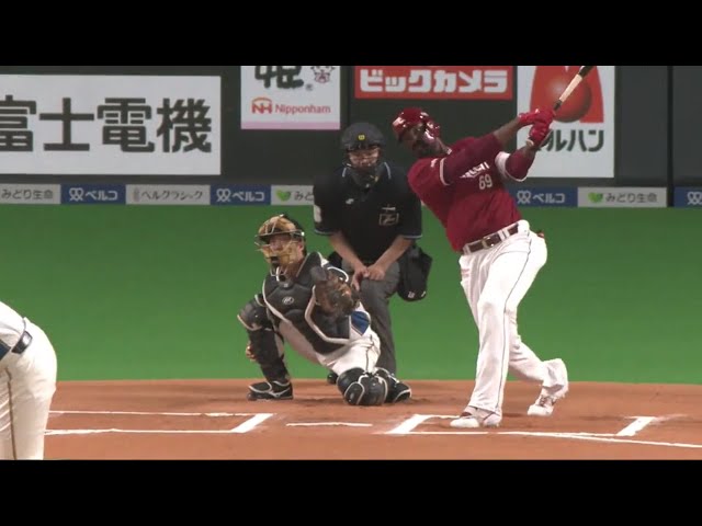 【6回表】代わり端を捉えた!! イーグルス・ブラッシュの2号同点アーチ!! 2019/4/23 F-E