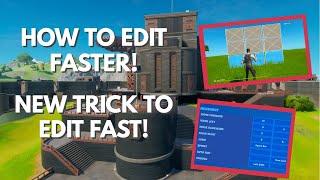 How to Edit Faster in Fortnite Battle Royale - (Edit Faster)