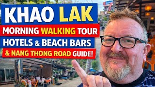 Khao Lak Morning Walking Tour 🇹🇭 Hotels, Beach Bars & Nang Thong Road Guide 2026