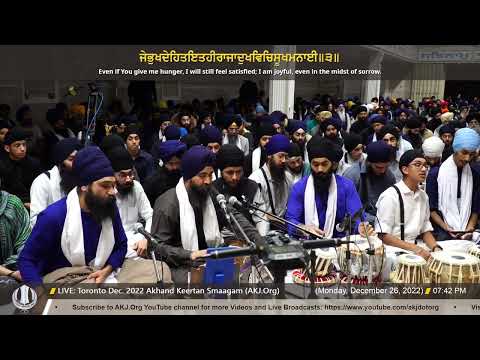 039 Bhai Parminder Singh Jee Delhi at Toronto Dec  2022 Akhand Keertan Smaagam