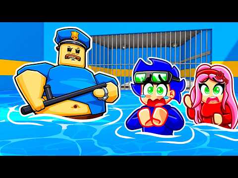 ESCAPAMOS DE LA PRISION DE BARRY BAJO EL AGUA en Roblox!