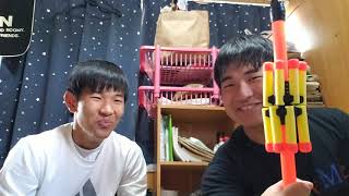 吹き矢で勝負したかったんだ...。
