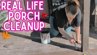 Porch Painting & Cleanup  Homemaking Before the Cold Sets In