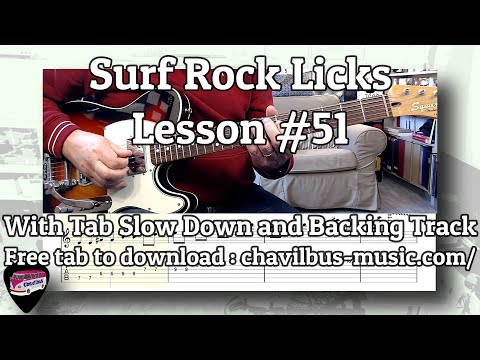 Surf Rock Style Licks - Lesson #51