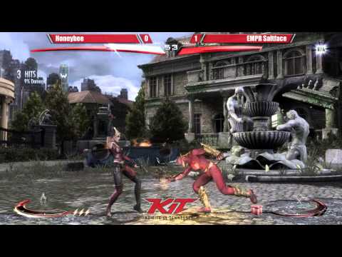Injustice @ KIT15 - RM Honeybee (Flash) vs EMPR Saltface (Harley Quinn) [720p/60fps]
