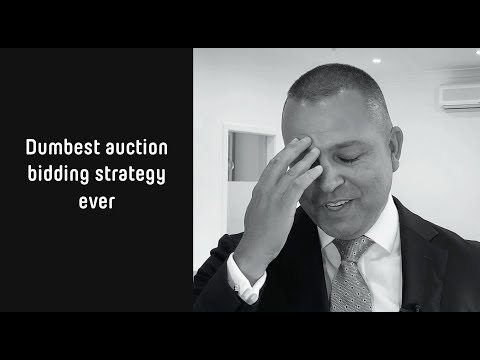 Dumbest auction bidding strategy ever - refusing to bid till property is on the market - real estate