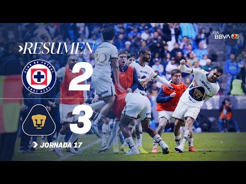 CRUZ AZUL 2-3 PUMAS J17 | ¡Nueva remontada universitaria a los cementeros y están en Play-in! | A25