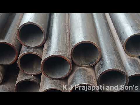 Black Round Mild Steel Seamless Pipe