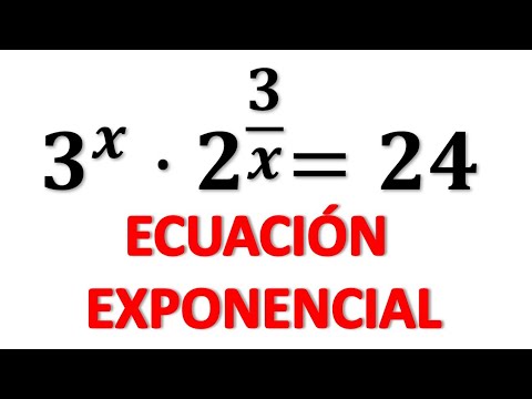 RESOLUCIÓN DE UNA ECUACIÓN EXPONENCIAL, usando logaritmos