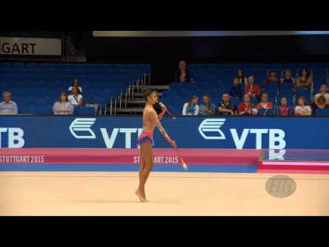 Basma OUATAY (MAR) 2015 Rhythmic Worlds Stuttgart - Qualifications Clubs
