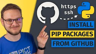 How to install a Python pip Package from github (https &amp; ssh)