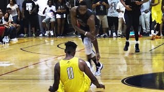James Harden Goes AT Nick Young! INSANE Drew League Championship!