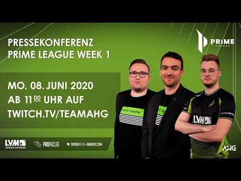 AHG Pressekonferenz - Prime League Week 1 mit Xioh, chickenhero und BonK - 08.06.2020