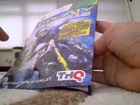 MX VS ATV ALIVE xbox 360 unboxing
