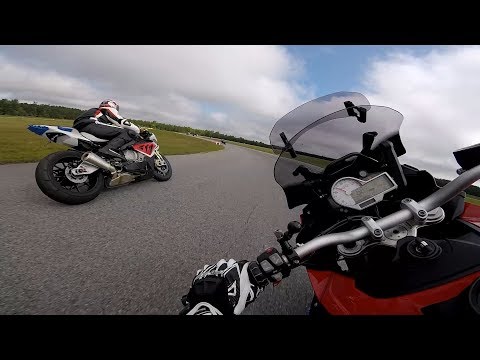 BMW S1000XR playing with Sport Bikes