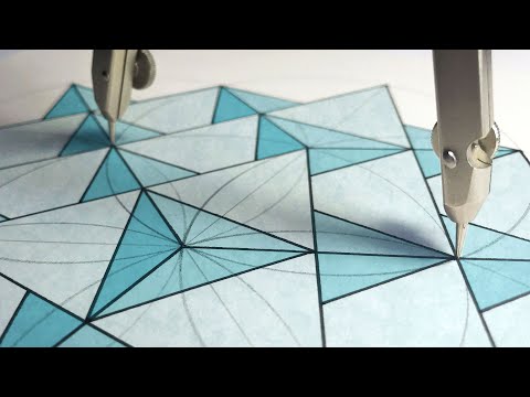 Relaxing Pentagram Mandala Drawing Process