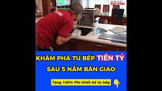 Ngỡ ngàng với căn bếp tiền tỏi sau 5 năm sử dụng tại khu đô thị Vinhome River Side hot nhất Hà Nội