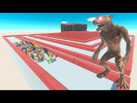 All Units Escape From Deadly Werewolf - Last Survivor | Animal Revolt Battle Simulator