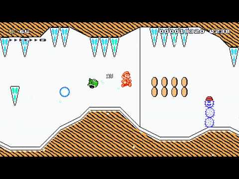 It's Nice To Go Thru Ice & Snow! by Jason SMB3 - Super Mario Maker 2 - No Commentary 1bz