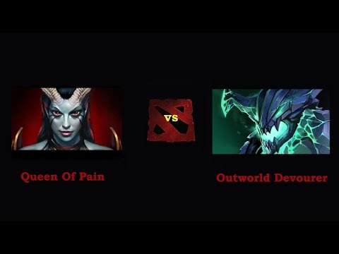 Queen of pain vs Outworld Devourer
