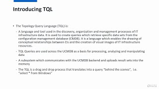 Introduction to TQL Creation in Universal Discovery and UCMDB: (TQL Creation: Part 1 of 6)