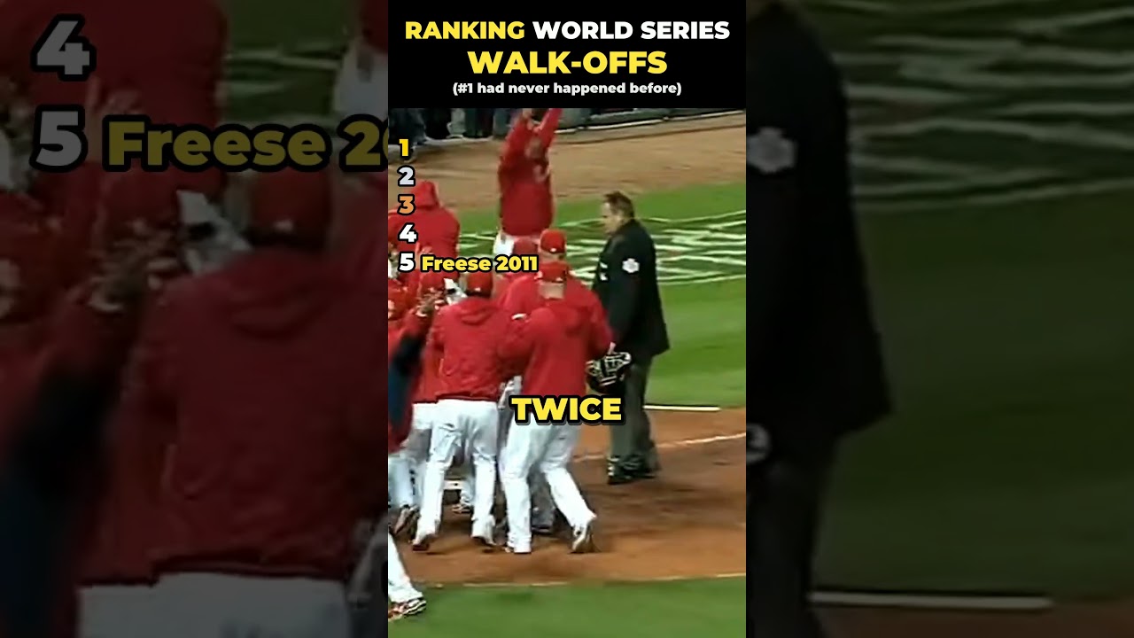 Ranking the Greatest Walk-Offs in World Series History ⚾ #MLB #shorts #baseball