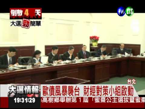 歐債風暴襲台 總統啟動因應對策