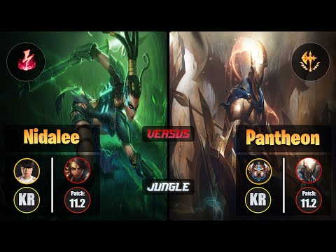 Clid NIDALEE (Jungle) [Electrocute] VS PANTHEON - Challenger KR Patch 11.2