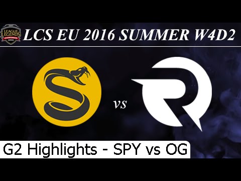SPY vs OG Game 2 Highlights 24/06/2016 - LCS EU Summer 2016 W4D2M10 Splyce vs Origen