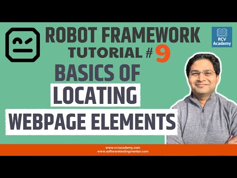Robot Framework Tutorial 9 Basics of Locating WebPage Elements