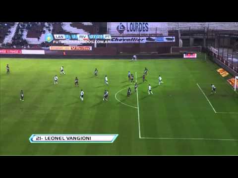 Gol Vangioni. Lanús 1 River 1. Torneo Final 2013. Fecha 18. Fútbol Para Todos.