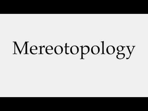 How to Pronounce Mereotopology