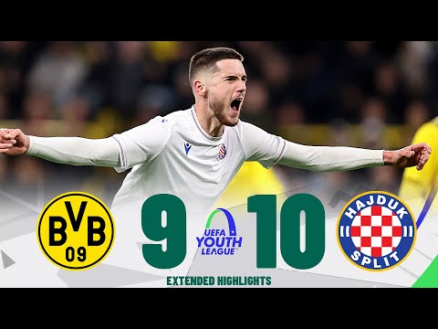 Dortmund vs Hajduk Split |Highlights & Penalty Shootout | UEFA Youth League Quarter Final 15-03-2023